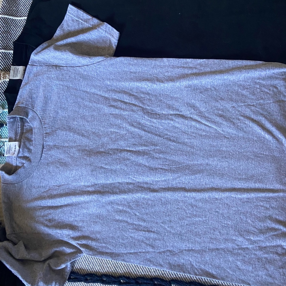 Two Pro club shirts one grey & one black